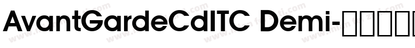 AvantGardeCdITC Demi字体转换